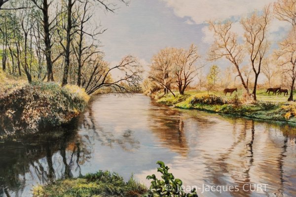 Une rivière au printemps