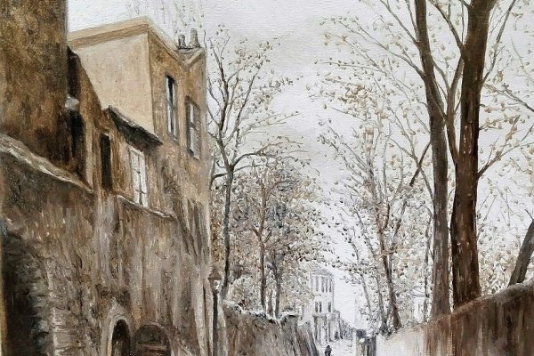 La partie de billes à Montmartre en 1900