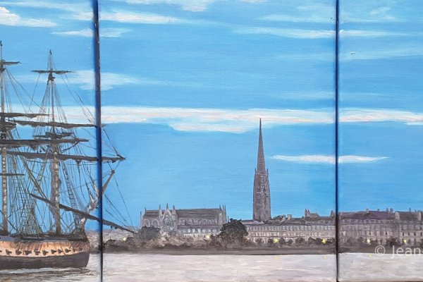 Triptique Hermione à Bordeaux 