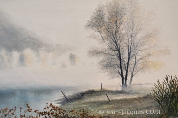 Brouillard sur le lac 