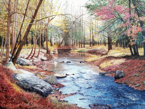 au bord de la riviere