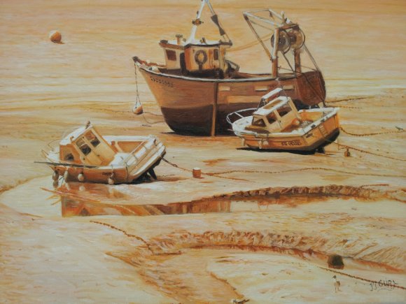 bateaux marée basse