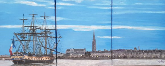 l'hermione au port de la lune à bordeaux