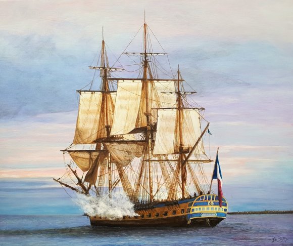 l'hermione au large
