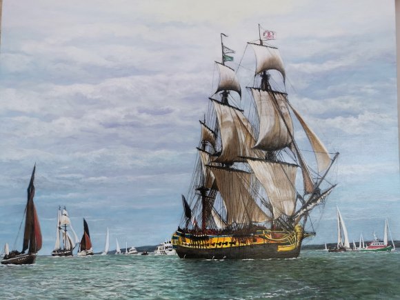 l'hermione et sa flotille