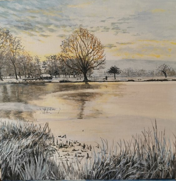 lac enneigé