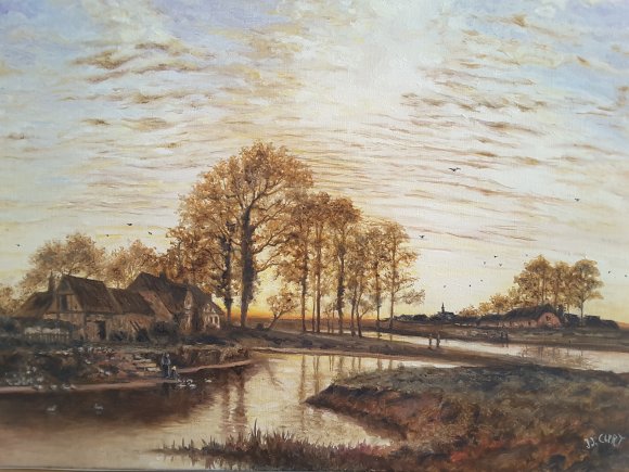 le soir à la ferme