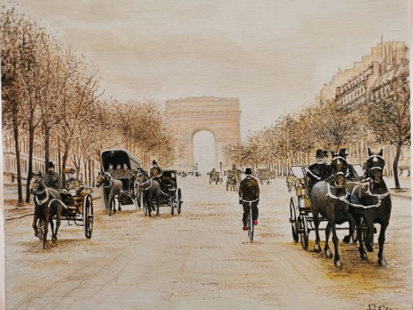 les champs élysées en 1900