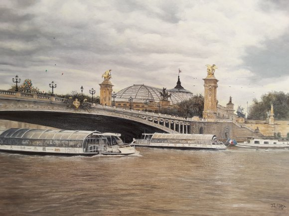 marchand de ballon sur le pont alexandre III