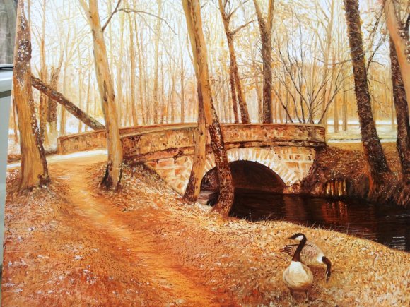 petit pont à Chamarande